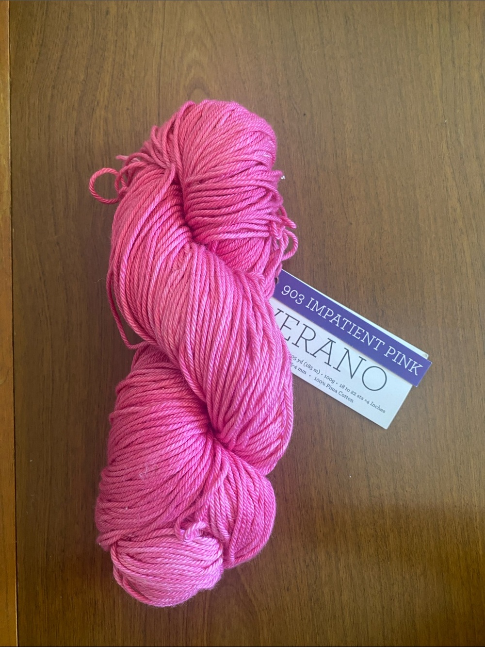 Cotton Yarn - Malabrigo Verano 903 Impatien Pink